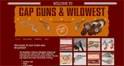 Desktop Screenshot of capgunsandwildwest.com